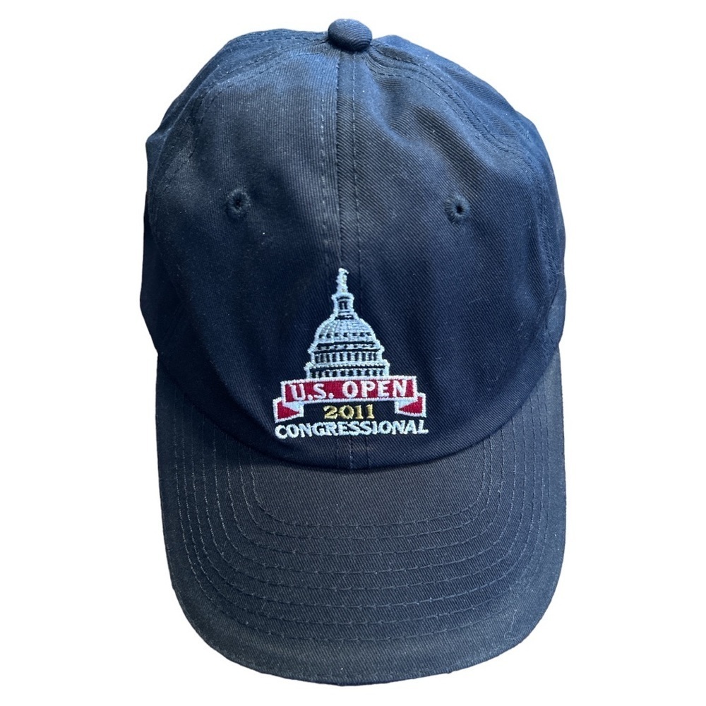 US Open Golf Hat Cap 2011 Congressional 111th USGA Member Adjustable Navy Blue